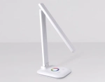 Светодиодная настольная лампа с RGB подсветкой DE530 WH белый LED 3000-6400K+RGB 8W