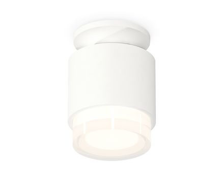 Комплект накладного светильника с акрилом XS7510045 SWH/FR/CL белый песок/белый матовый/прозрачный MR16 GU5.3 (N7925, C7510, N7160)