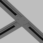 Коннектор Т-образный Unity встраиваемый черный, TRA002CT-11B. TM Maytoni