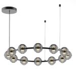 5041/120L L-VISION ODL24 427 черн./золото/дымчатый/металл/стеко Люстра LED 120W 4000К 9364Лм TRONI