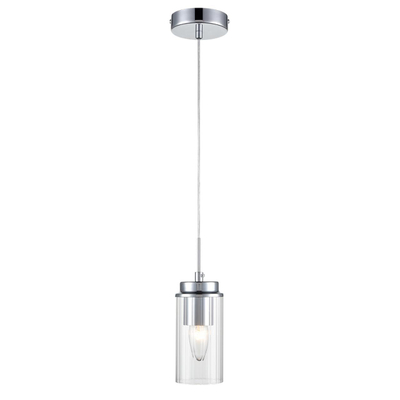 8102/1A COMFI LN26 408 хром/прозрачный металл/металл Подвес Е14 1*40W 220V ISHA