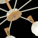 SLE220702-08 Люстра потолочная Белый, Светлое дерево/Белый E14 8*40W