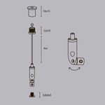 Комплект подвесов для радиусного профиля 4м., ALM-3535R-P-4M. TM Maytoni