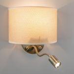 Citilux Декарт CL704306 Бра с бежевым абажуром и диммером