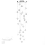 5007/120L L-VISION ODL23 585 хром/прозрачный/металл/акрил Люстра каскадная LED 120W 4000K 6600Лм CRYSTAL