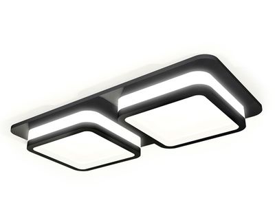 Комплект встраиваемого светильника с акрилом XC7906012 SBK/FR черный песок/белый матовый MR16 GU5.3 (C7906, N7751)