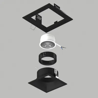 D51707BMOD Светильник DOMINO QUADRO под LED модуль/лампу МR16 (214517+214507+214007)