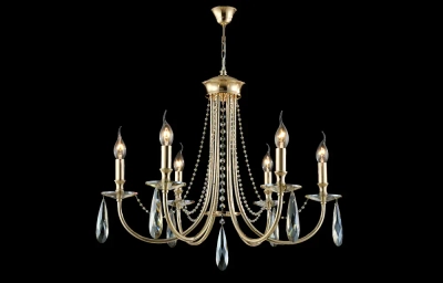 Люстра Crystal Lux VICTORIA SP6 GOLD/AMBER 3340/306