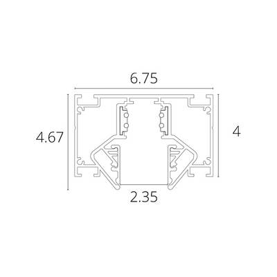 Магнитный шинопровод для натяжного потолка Arte Lamp LINEA-ACCESSORIES A473206