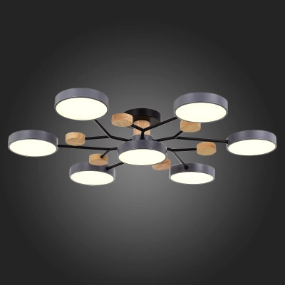 SLE6006-702-07 Светильник потолочный Серый/Серый LED 7*12W 3000K/4500K/6000K