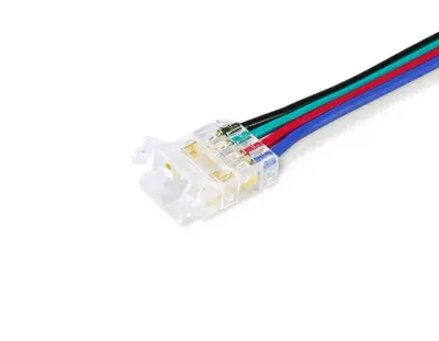 Соединитель гибкий двухсторонний COB RGB 12/24V для лент 10mm GS7921 (4 конт.) (5шт. в комплекте)