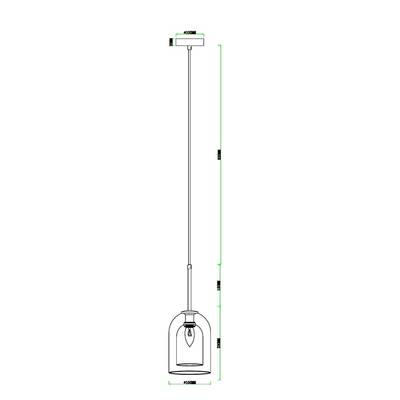 Подвесной светильник Arte Lamp PAIO A7015SP-1BK, 1хE14