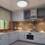 2012/D PALE SN 085 Светильник пластик/белый/прозрачный LED 48Вт 4000K D425 IP43 TORA
