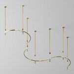 Шинопровод полукруг 650 мм Flarity латунь, TRX154-SR-D650-BS. TM Maytoni