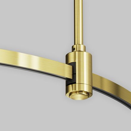 Шинопровод полукруг 650 мм Flarity латунь, TRX154-SR-D650-BS. TM Maytoni