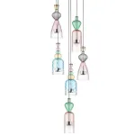 814069  2КОР! Люстра BELLE LED 6х8W 2400LM АЛЮМИНИЙ/МУЛЬТИКОЛОР 3000K Lightstar