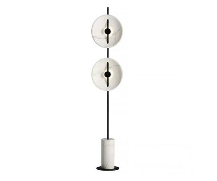 08451-2F,19(01) Торшер Велси черный/белый d32 h165 Led 2*6W (3000K) (комплект состоит из 2х коробок)
