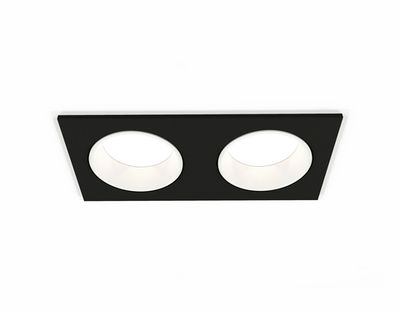 Комплект встраиваемого светильника XC6526001 SBK/SWH черный песок/белый песок MR16 GU5.3 (C6526, N6110)