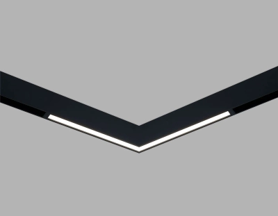 Трековый светильник-коннектор Magnetic SMART 220V 25mm GL1711 BK черный IP20 18W 4000K 120° 312*312*25