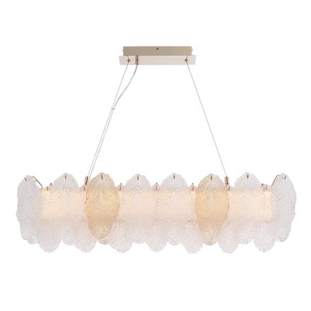 SL6135.233.01 Светильник подвесной ST-Luce золото/прозрачный, янтарный LED 1*24W 3000K