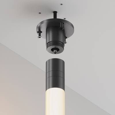 Основание для накладного монтажа системы Shelf с внешней резьбой с вводом питания, CA022BO-P-B. TM Maytoni