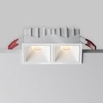 Встраиваемый светильник Alfa LED 3000K 10Вт 50°, DL043-02-10W3K-SQ-W-1. TM Maytoni