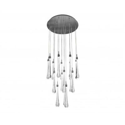07860-18A,02 Люстра каскадная Асмер хром d50 h300 Led 54W (4000k)