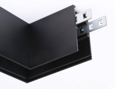 Коннектор угловой для накладного шинопровода Magnetic GL3372 BK черный 85*85*H53.7