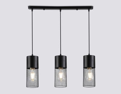 Светильник подвесной TR8501/3 BK черный E27/3 max 60W 550*100*1000