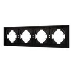 Рамка пластиковая FRM-TENDO-PL-4-BK (Arlight, -)