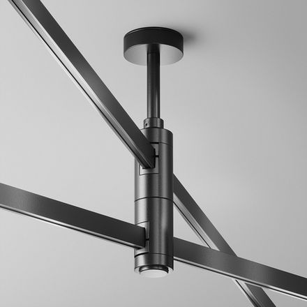 Крепление потолочное Short двойное 78мм Flarity черный, TRA156C-D1-B. TM Maytoni