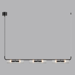 6561/6 SUSPENTIONI LN26 284 черный/прозрачный/металл/стекло Подвес G9 6*20W 220V TORONTO