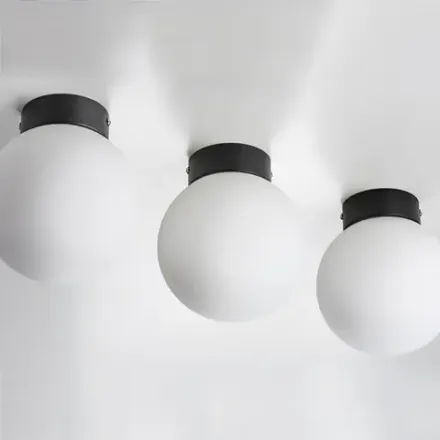 812017 Люстра GLOBO 1х40W E14 matt black/white Lightstar