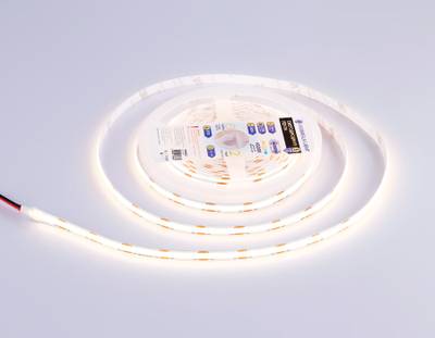 Светодиодная лента GS4652 COB 320Led/ 10W m/ 24V IP20 4500K 5m кратность резки 50mm (2 конт.)