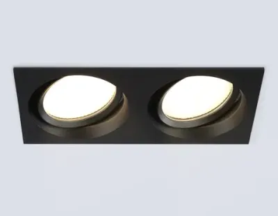 Светильник встраиваемый TN6661/2 BK черный IP44 GX53/2 220*110*48
