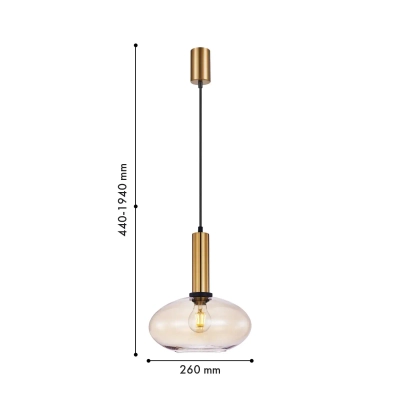 Подвес Dubbel 4358-1P, 1*E27*40W. ТМ F-Promo