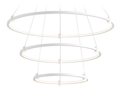 Светильник подвесной светодиодный FL5511/3+9 WH белый 90W 3000K/4200K/6400K D800/600/400*1300 (без ПДУ)