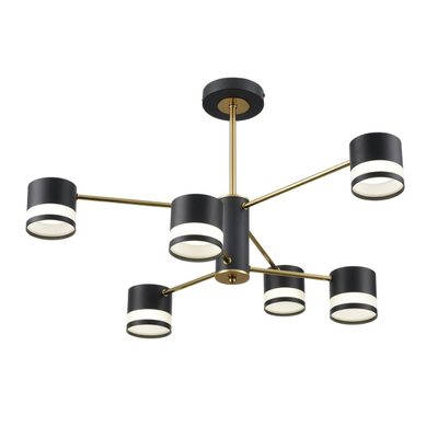 8240/6C COMFI LN26 239 черный/латунь, металл/акрил Люстра потолочная LED GX53 6*7W 220V LANIKA