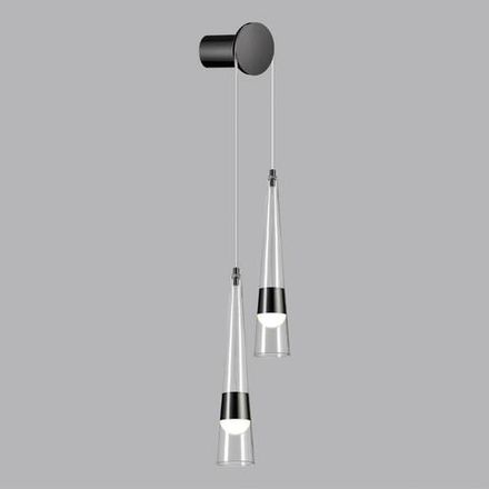 5044/24WL L-VISION ODL24 301 глянц.темн.хром/прозрачный/металл/стекло Бра LED 24W 3000K 2536Лм LUMP