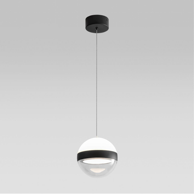 5075/9L L-VISION ODL24 511 черный/прозрачн./молочный/металл/акрил Подвес LED 9W 4000K 480лм RONI