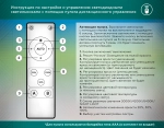 Настенно-потолочный светодиодный светильник с пультом FA7719 WH/BK белый/черный 3000K-6400K 64W 490*470*90 (ПДУ РАДИО 2.4G)
