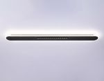 Потолочный светодиодный светильник FL51448 BK черный 70W 3000K-6400K+4200K 1200*125*40 (Без ПДУ)