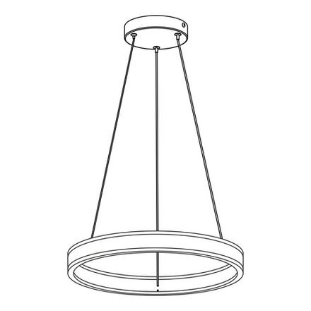 Citilux Дуэт CL719400 LED Люстра подвесная Белая