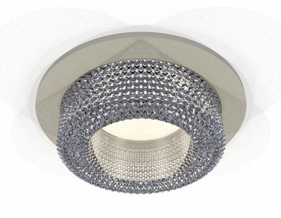 Комплект встраиваемого светильника XC7623020 SGR/CL серый песок/прозрачный MR16 GU5.3 (C7623, N7191)