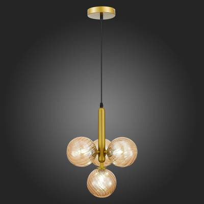 SLE220323-04 Люстра подвесная Золото/Янтарный G9 4*5W -