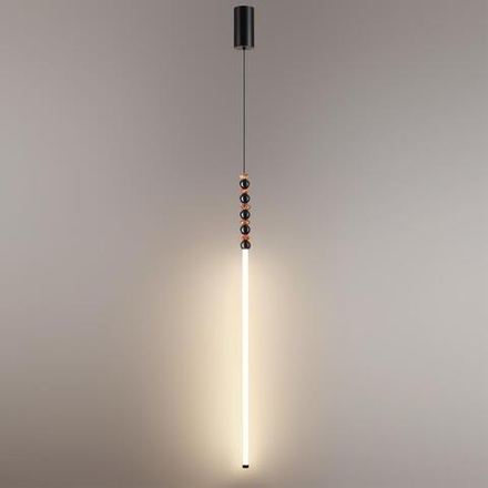 7187/12L HIGHTECH ODL26 223 светильник черный/акрил/агат/металл IP20 LED 12W 3500K 220V MONELLA