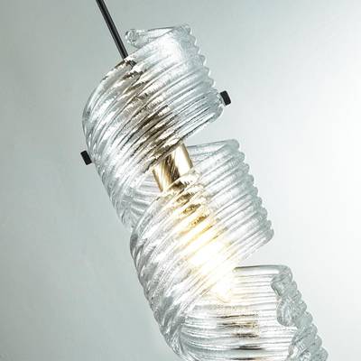 5439/1 MODERN ODL_EX25 87 черный/золото/металл/стекло Подвес/бра E14 1*40W FUSILLI