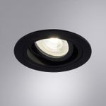 Точечный встраиваемый светильник ARTE LAMP TARF A2177PL-1BK, 1хGU10