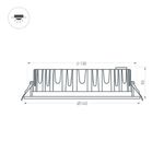 Светильник MS-MIST-BUILT-R145-15W Warm3000 (WH, 110 deg, 230V) (Arlight, IP54 Металл, 5 лет)