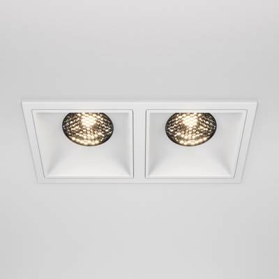Встраиваемый светильник Alfa LED 3000K 2x15Вт 36° Dim Triac, DL043-02-15W3K-D-SQ-W. TM Maytoni